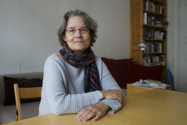 Portrait of the literary critic Sieglinde Geisel